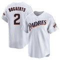 Davalo S.Diego Padres #2 Xander Bogaerts Player White Cooperstown Collection Limited Home Stitched Jerseys