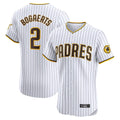 Davalo S.Diego Padres #2 Xander Bogaerts Player White Home Limited Elite Stitched Jerseys