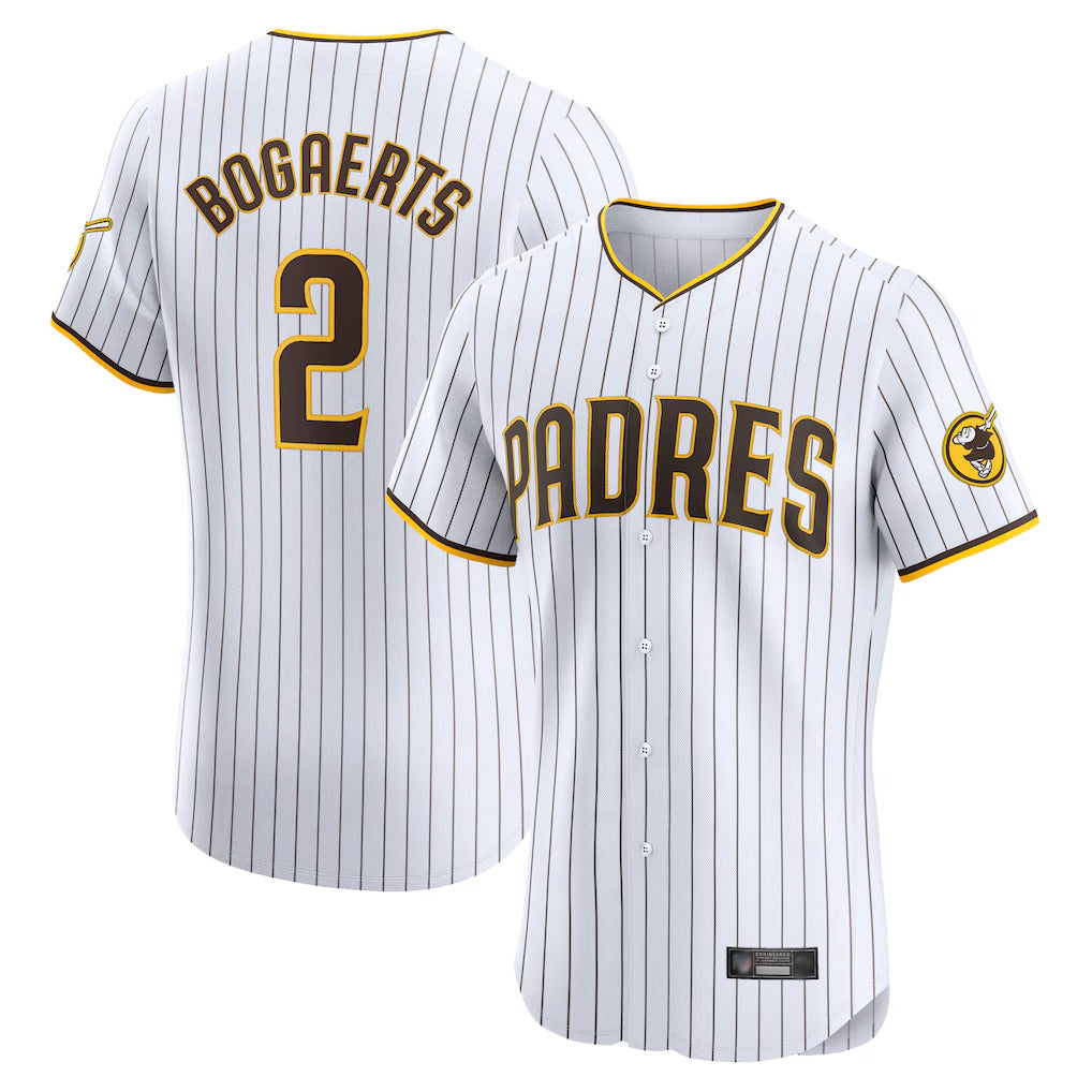 Davalo S.Diego Padres #2 Xander Bogaerts Player White Home Limited Elite Stitched Jerseys