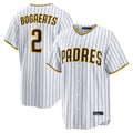 Davalo S.Diego Padres #2 Xander Bogaerts Player White Home Limited Game Stitched Jerseys