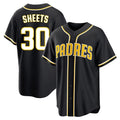Davalo S.Diego Padres #30 Gavin Sheets Player Black 2026 Fashion Home Stitched Jerseys