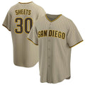 Davalo S.Diego Padres #30 Gavin Sheets Player Khaki Home Game Stitched Jerseys