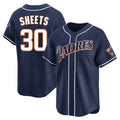 Davalo S.Diego Padres #30 Gavin Sheets Player Navy Cooperstown Collection Limited Home Stitched Jerseys
