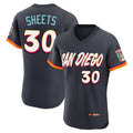 Davalo S.Diego Padres #30 Gavin Sheets Player Obsidian 2026 City Connect Home Limited Elite T-shirt Stitched Jerseys