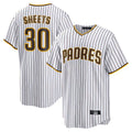 Davalo S.Diego Padres #30 Gavin Sheets Player White Home Game Stitched Jerseys