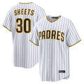 Davalo S.Diego Padres #30 Gavin Sheets Player White Home Limited Game Stitched Jerseys