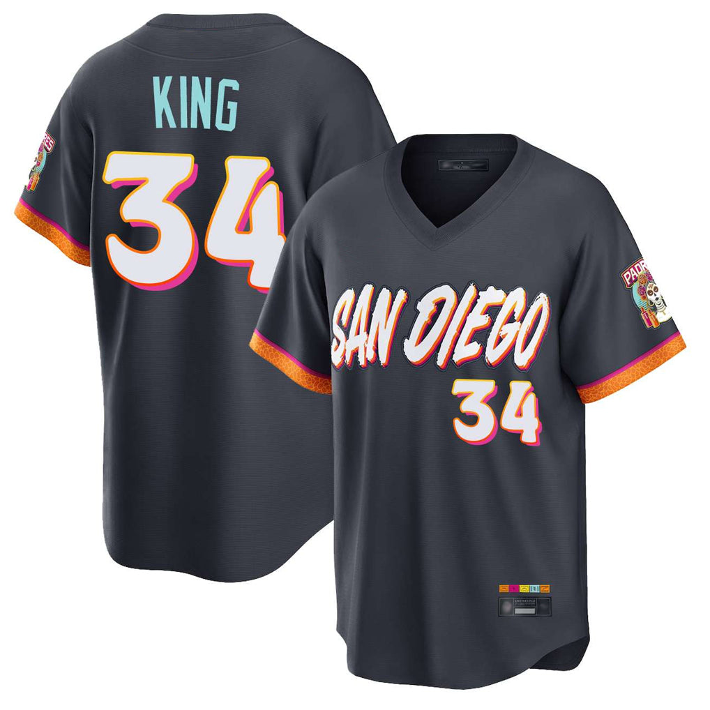 Davalo S.Diego Padres #34 Michael King Player Obsidian 2026 City Connect Home Limited T-shirt Stitched Jerseys
