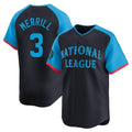 Davalo S.Diego Padres #3 Jackson Merrill Player National League Navy All-Star Game Limited Stitched Jerseys