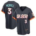 Davalo S.Diego Padres #3 Jackson Merrill Player Obsidian 2026 City Connect Home Limited T-shirt Stitched Jerseys