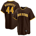 Davalo S.Diego Padres #44 Joe Musgrove Player Brown Home Game Stitched Jerseys