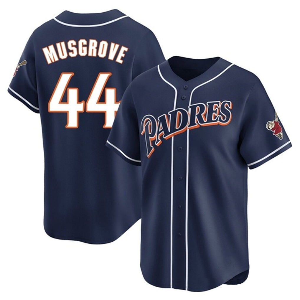 Davalo S.Diego Padres #44 Joe Musgrove Player Navy Cooperstown Collection Limited Home Stitched Jerseys