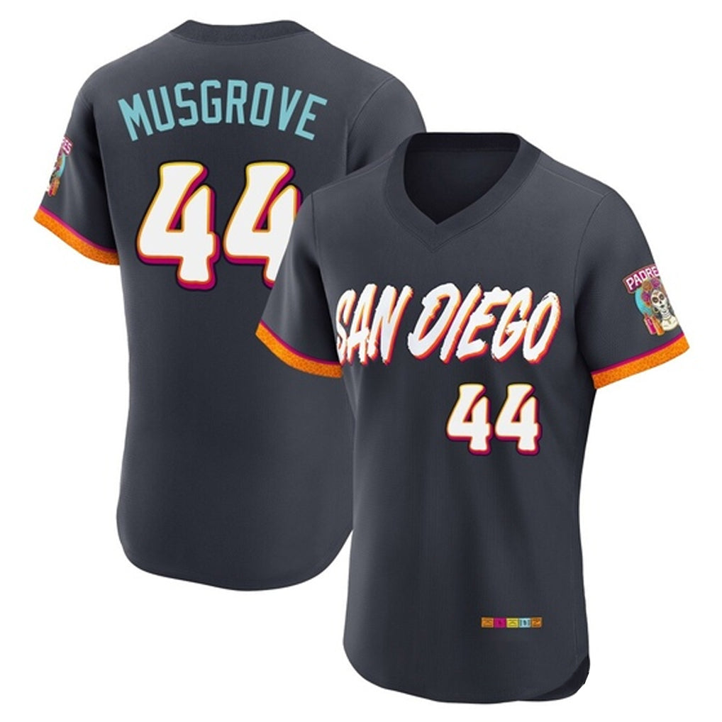 Davalo S.Diego Padres #44 Joe Musgrove Player Obsidian 2026 City Connect Home Limited Elite T-shirt Stitched Jerseys
