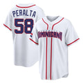 Davalo S.Diego Padres #58 Wandy Peralta Player White 2026 World Classic Home Limited Stitched Jerseys