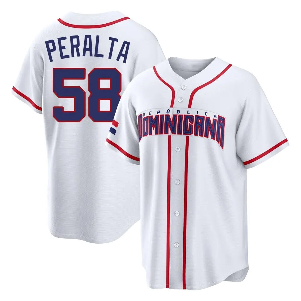 Davalo S.Diego Padres #58 Wandy Peralta Player White 2026 World Classic Home Limited Stitched Jerseys