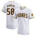 Davalo S.Diego Padres #58 Wandy Peralta Player White Limited Home Elite Stitched Jerseys