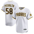 Davalo S.Diego Padres #58 Wandy Peralta Player White Limited Home Stitched Jerseys