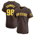 Davalo S.Diego Padres #98 Randy Vasquez Player Brown Home Limited Elite Stitched Jerseys