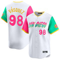 Davalo S.Diego Padres #98 Randy Vasquez Player White City Connect Home Limited Stitched Jerseys