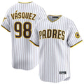 Davalo S.Diego Padres #98 Randy Vasquez Player White Home Limited Stitched Jerseys