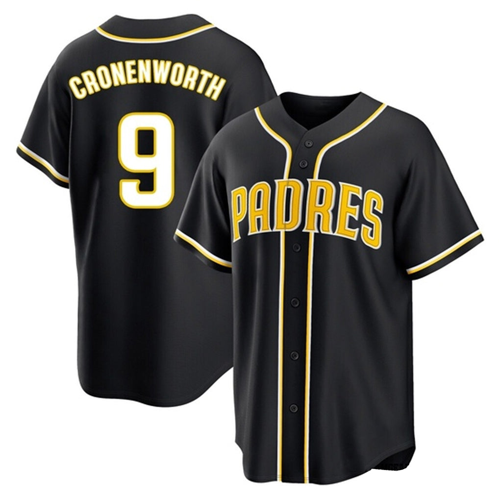 Davalo S.Diego Padres #9 Jake Cronenworth Player Black 2026 Fashion Home Stitched Jerseys