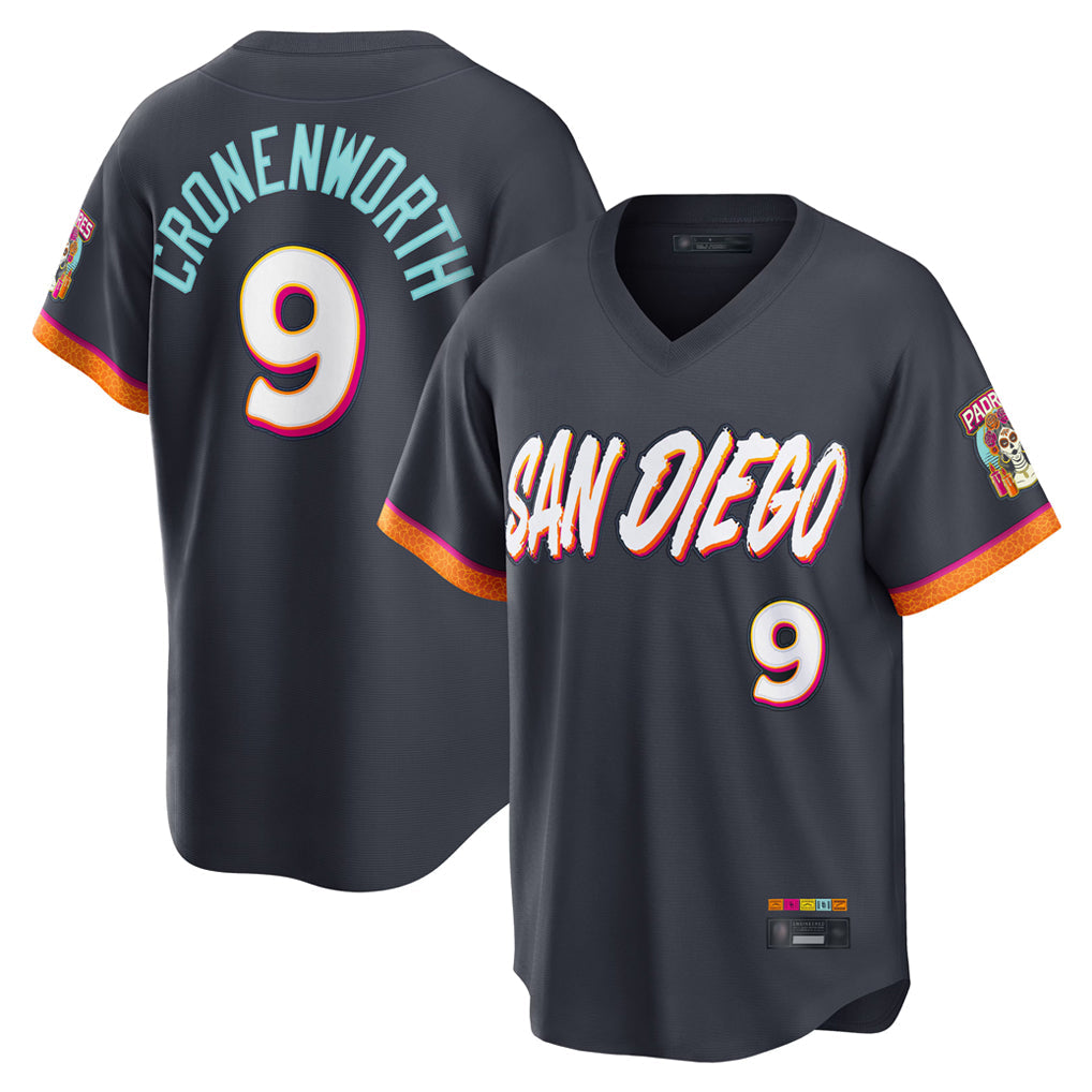 Davalo S.Diego Padres #9 Jake Cronenworth Player Obsidian 2026 City Connect Home Limited T-shirt Stitched Jerseys