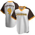 Davalo S.Diego Padres #9 Jake Cronenworth Player White Home Cooperstown Collection Replica Game Stitched Jerseys