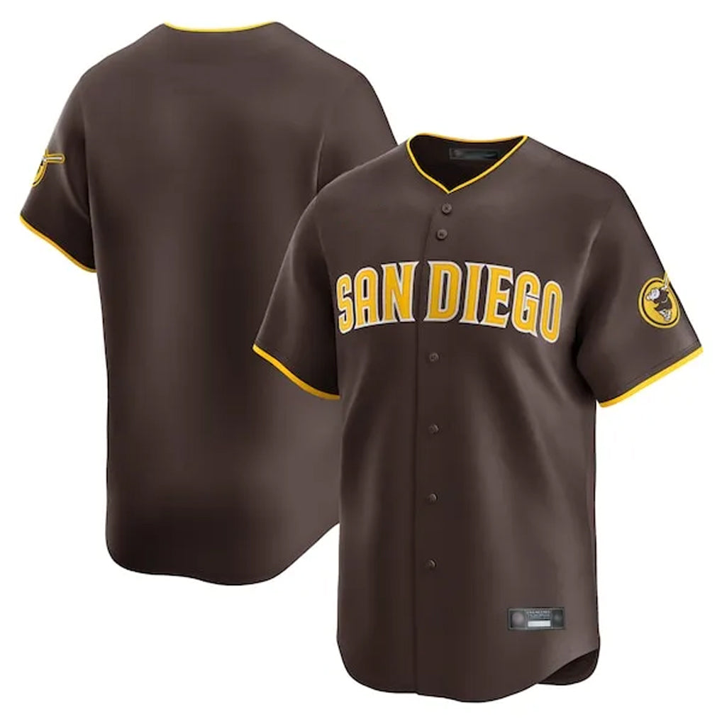 Davalo S.Diego Padres Blank Player Brown Home Limited Stitched Jerseys