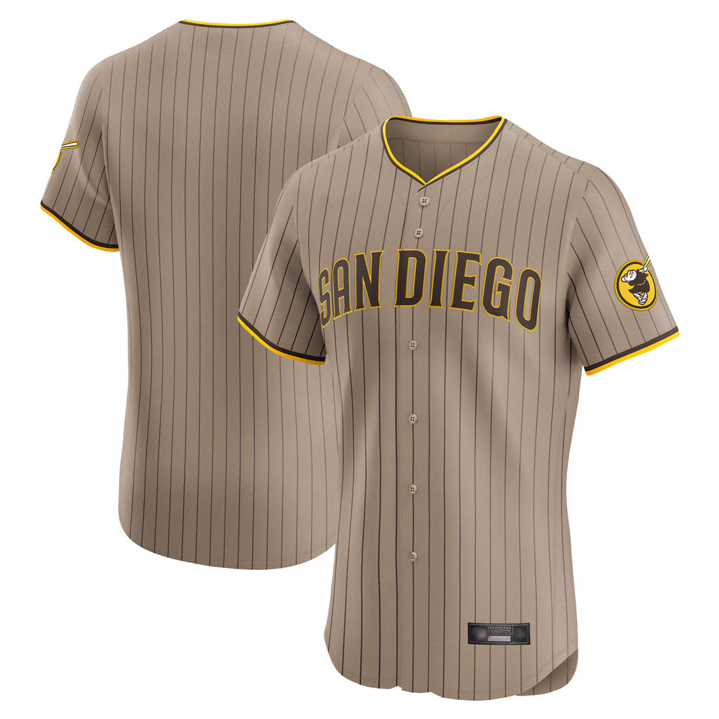 Davalo S.Diego Padres Blank Player Khaki Home Limited Elite Stitched Jerseys