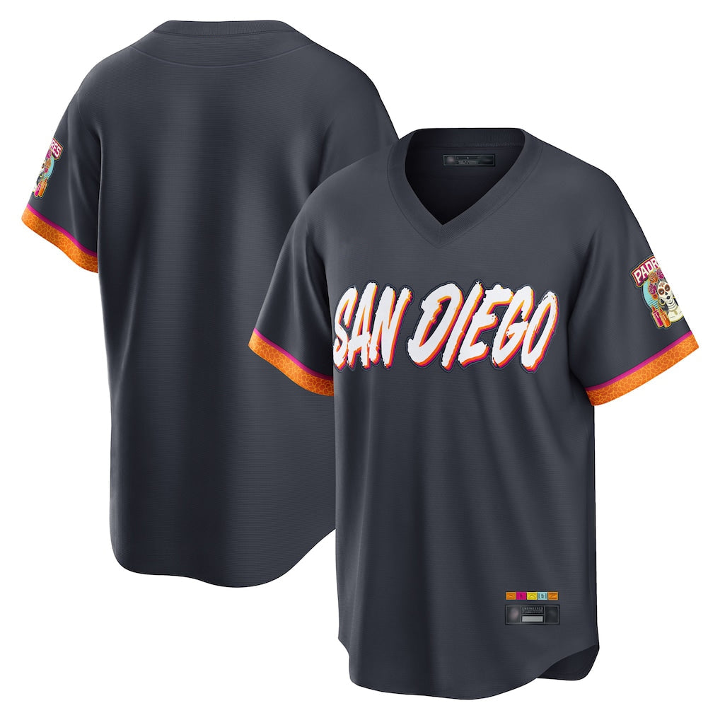 Davalo S.Diego Padres Blank Player Obsidian 2026 City Connect Home Limited T-shirt Stitched Jerseys
