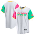 Davalo S.Diego Padres Blank Player White City Connect Home Game Stitched Jerseys