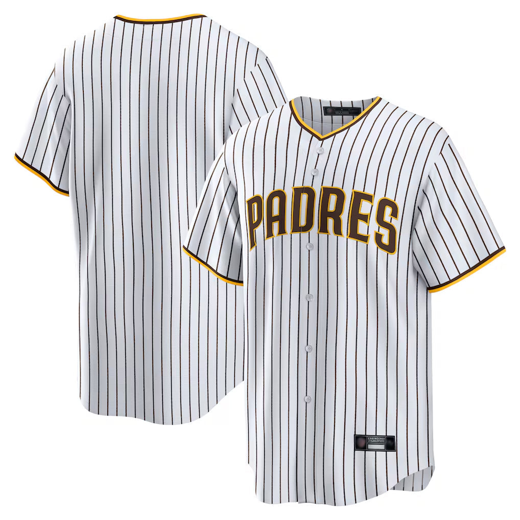Davalo S.Diego Padres Blank Player White Home Game Stitched Jerseys