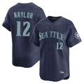 Davalo S.Mariners #12 Josh Naylor Player Navy Home Limited Stitched Jerseys