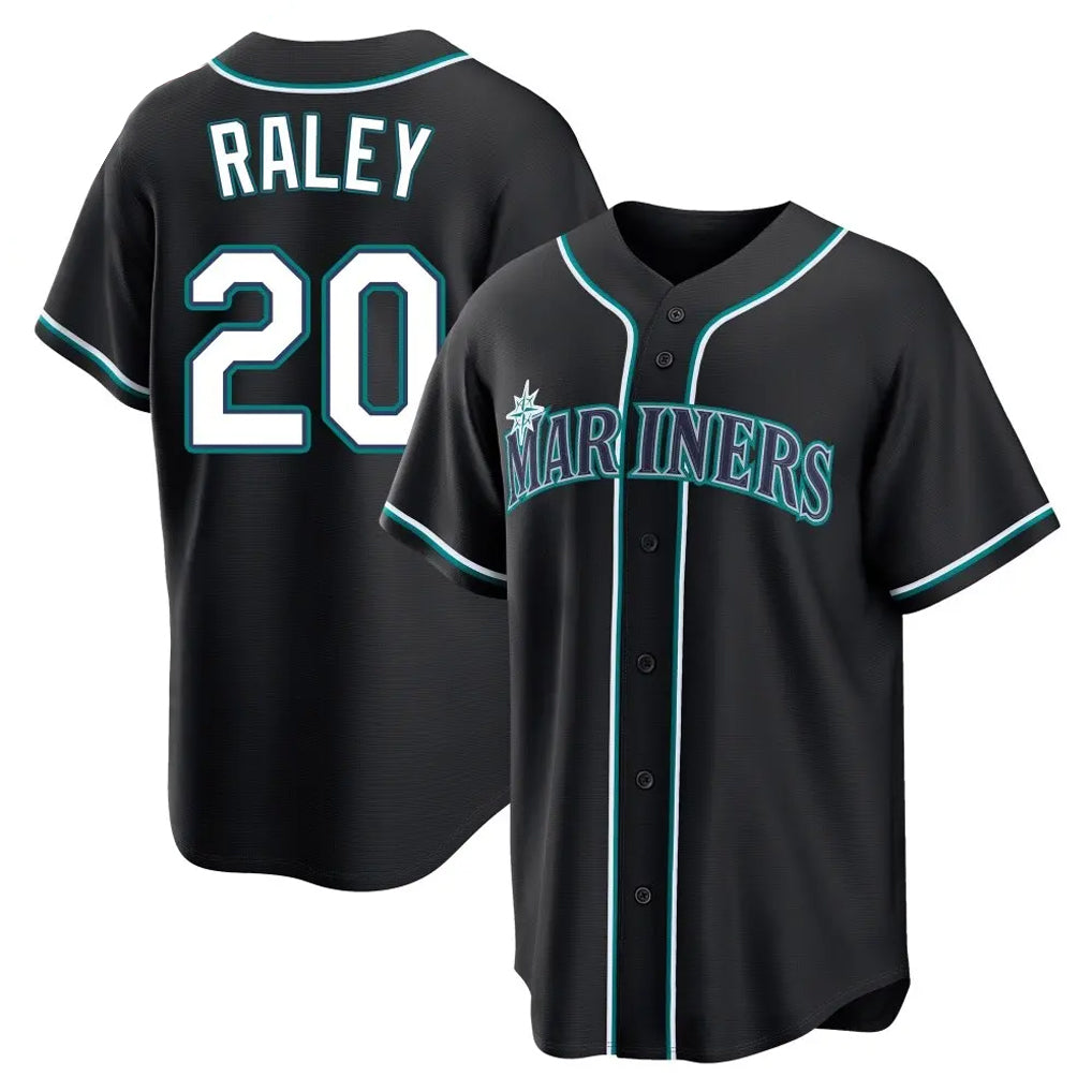 Davalo S.Mariners #20 Luke Raley Player Black Fashion Home Limited Stitched Jerseys
