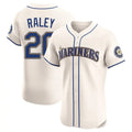 Davalo S.Mariners #20 Luke Raley Player Cream Home Limited Elite Stitched Jerseys