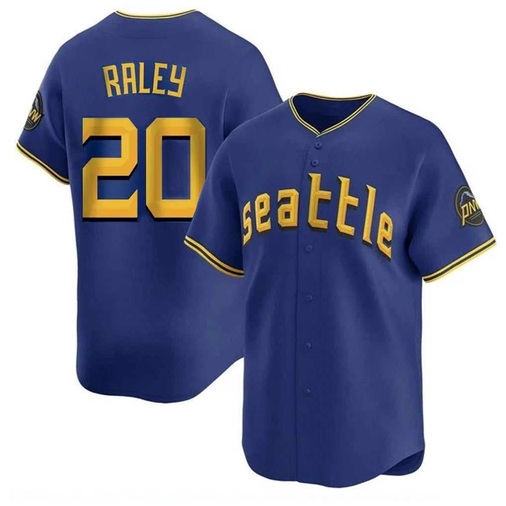 Davalo S.Mariners #20 Luke Raley Player Royal City Connect Home Limited Stitched Jerseys