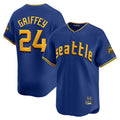 Davalo S.Mariners #24 Ken Griffey Jr Player Royal City Connect Home Limited Stitched Jerseys