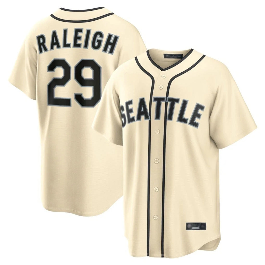 Davalo S.Mariners #29 Cal Raleigh Player Cream 2026 Home Limited Stitched Jerseys