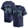 Davalo S.Mariners #29 Cal Raleigh Player Navy Home Limited Stitched Jerseys