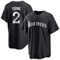 Davalo S.Mariners #2 Cole Young Player Black Home Limited Stitched Jerseys