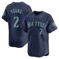 Davalo S.Mariners #2 Cole Young Player Navy Home Limited Stitched Jerseys