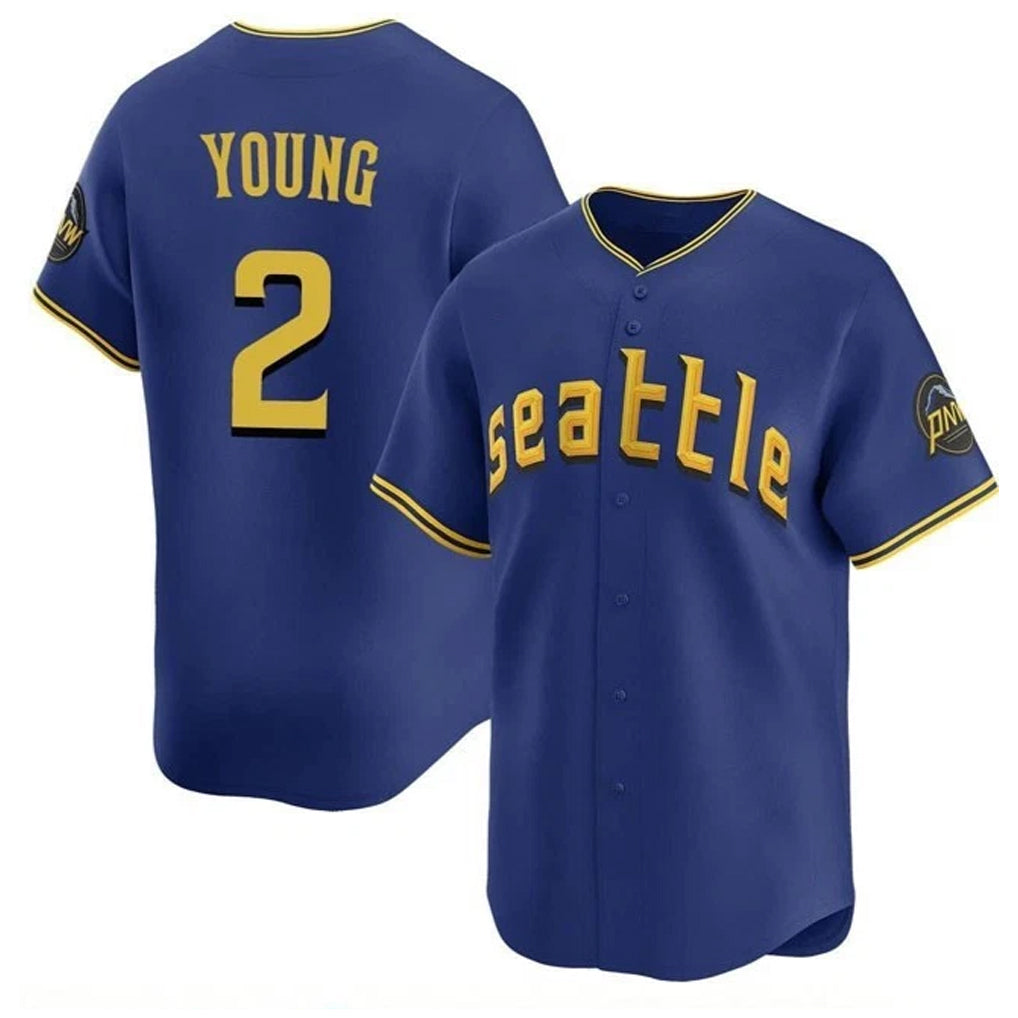 Davalo S.Mariners #2 Cole Young Player Royal City Connect Home Limited Stitched Jerseys