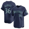 Davalo S.Mariners #36 Logan Gilbert Player Navy Home Limited Stitched Jerseys