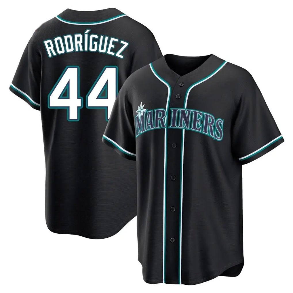 Davalo S.Mariners #44 Julio Rodriguez Player Black Fashion Home Limited Stitched Jerseys