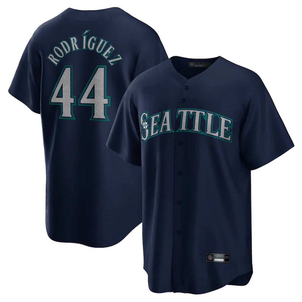 Davalo S.Mariners #44 Julio Rodriguez Player Navy Home Game Stitched Jerseys