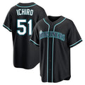 Davalo S.Mariners #51 Ichiro Suzuki Player Black Fashion Home Limited Stitched Jerseys