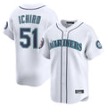 Davalo S.Mariners #51 Ichiro Suzuki Player White 2025 National Hall of Fame Home Limited Stitched Jerseys