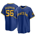 Davalo S.Mariners #56 Randy Arozarena Player Royal Home Game Stitched Jerseys