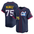 Davalo S.Mariners #75 Andres Munoz Player Navy Limited American League All-Star Edition Stitched Jerseys