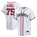 Davalo S.Mariners #75 Andres Munoz Player White 2026 World Classic Home Limited Stitched Jerseys