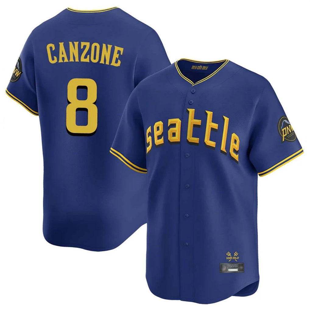 Davalo S.Mariners #8 Dominic Canzone Player Royal City Connect Home Limited Stitched Jerseys